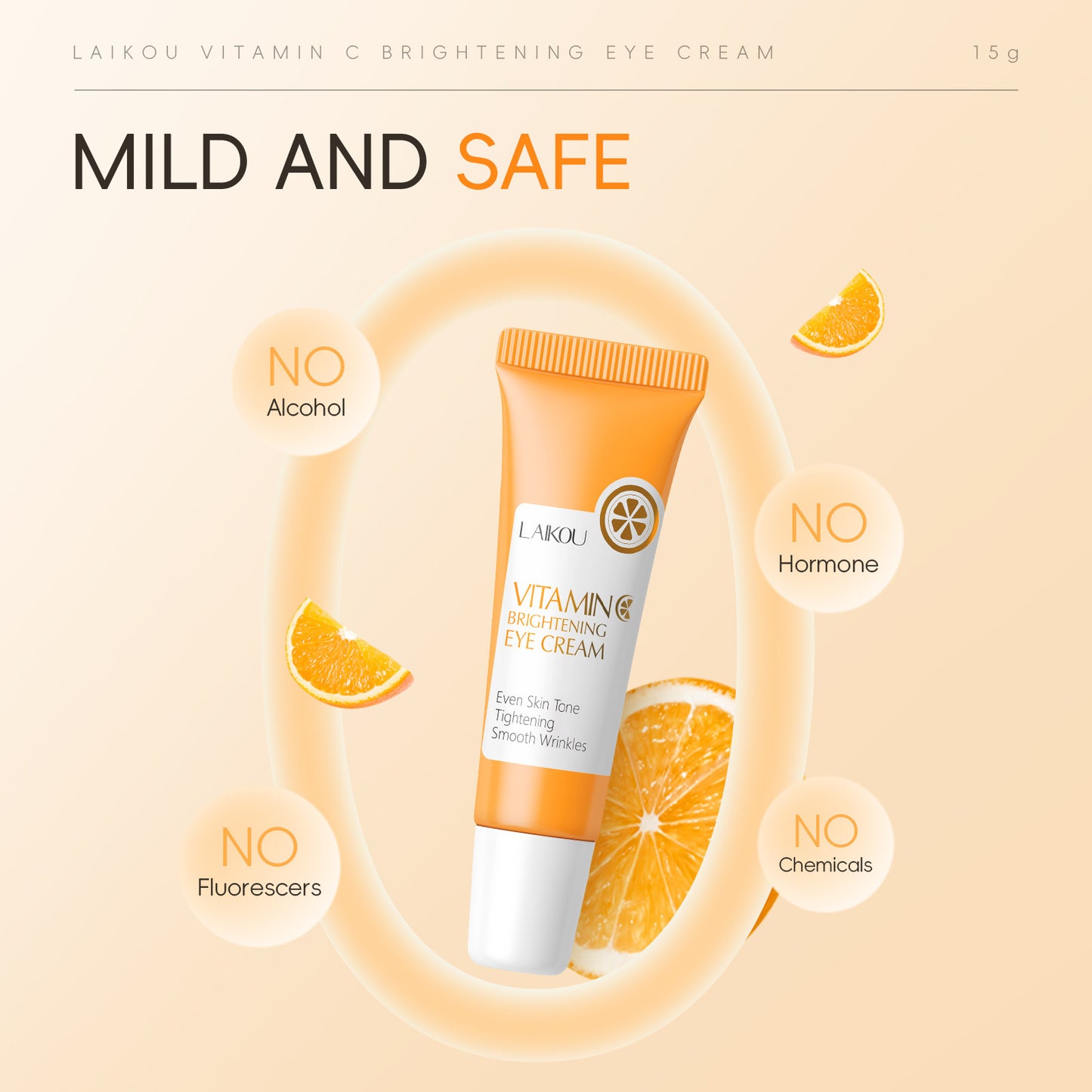 Vitamin C Eye Cream 15g Moisturizing Skin Care Around Eyes